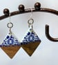 Walnut & Resin Earrings. - Image 5