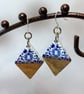 Walnut & Resin Earrings. - Image 1