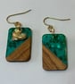 Walnut & Resin Earrings. - Image 3