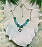 Bead & Heart Charm Childs Necklace - Image 2
