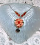 Peach Rose Childs Necklace. - Image 2