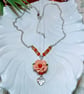 Peach Rose Childs Necklace. - Image 1