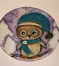 Festive Owl Christmas Card - Image 2