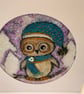 Festive Owl Christmas Card - Image 4