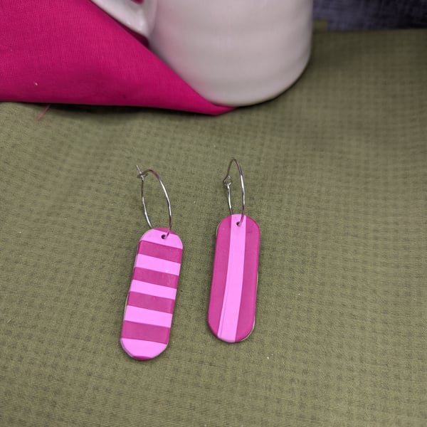 Reversible mismatch earrings.