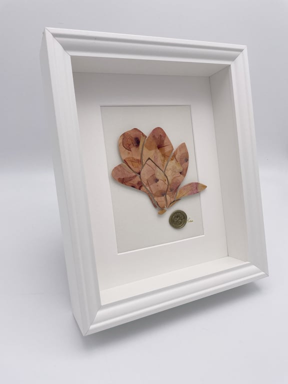 Bois-de-Vincennes, botanical artwork made of poppy and rose petals