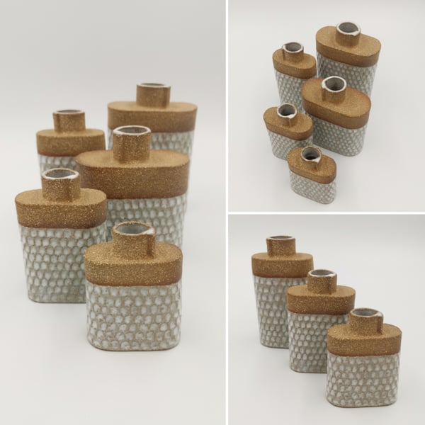 Flask style vases, prices from...