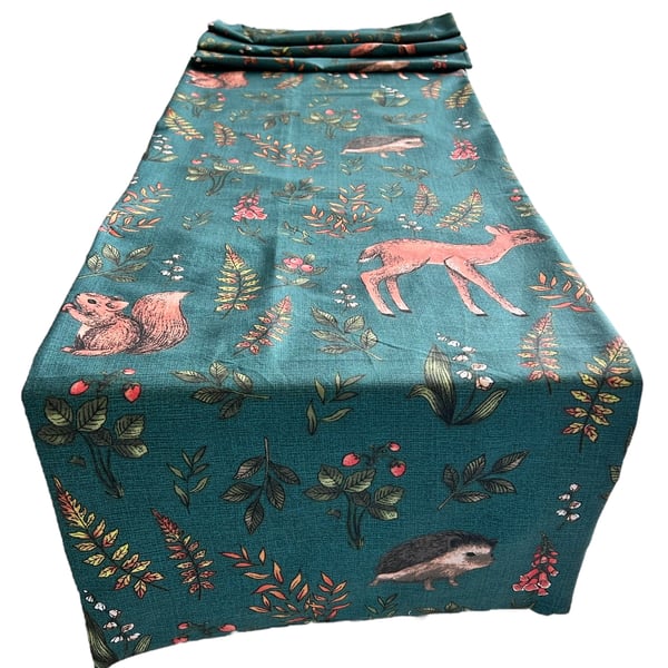 Woodland Animals Table Runner 1.9 x 30cm Gift Idea