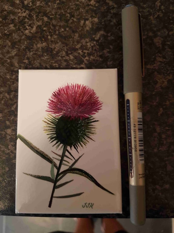 Thistle fridge magnets