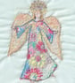Rainbow angel handmade card