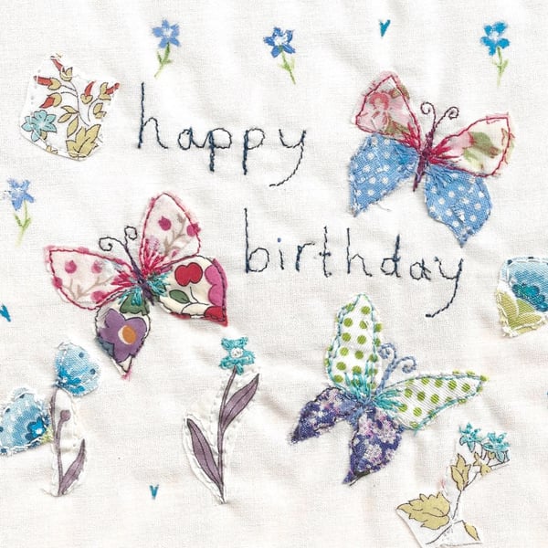Butterflies birthday card