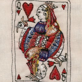 Queen of hearts card