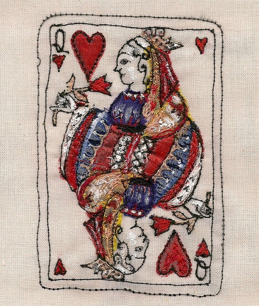 Queen of hearts card