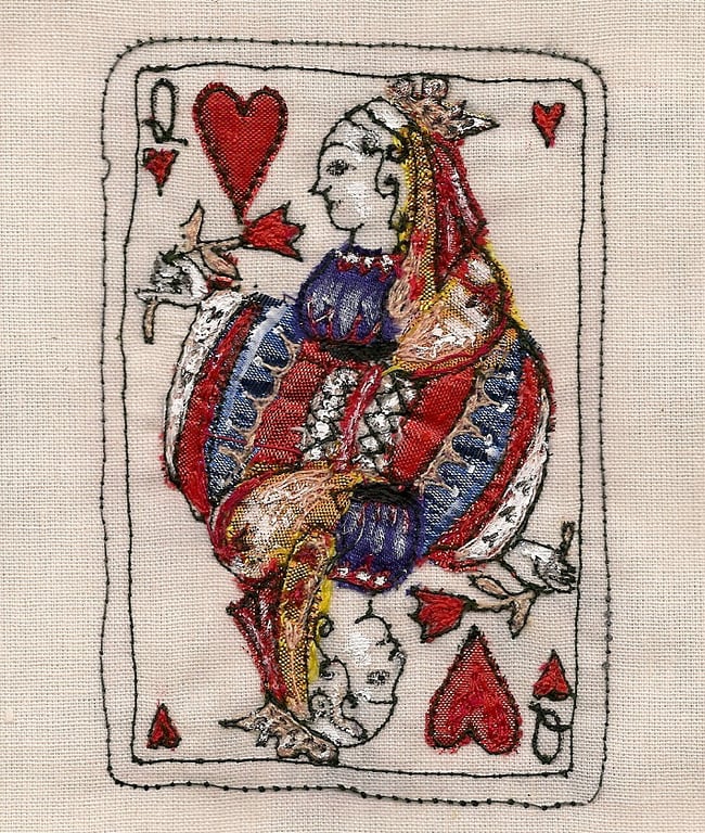 Queen of hearts card