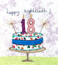 18th birthday cake card - Image 1