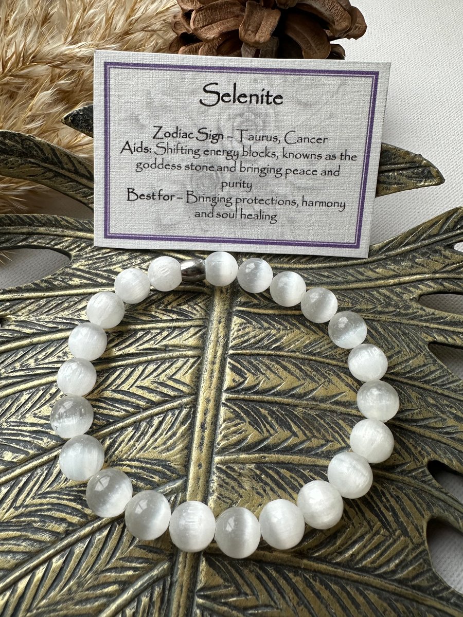 Selenite - Elasticated Bracelet 