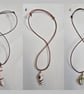 Handmade Copper Wire Wrapped Shell Pendant Necklace - Image 2