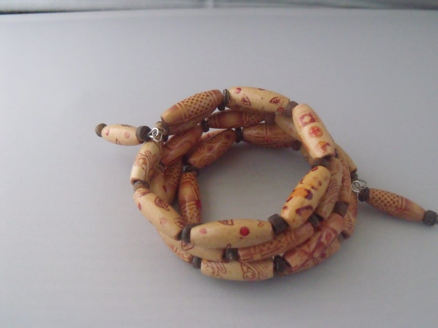 Wooden Bead Bracelet