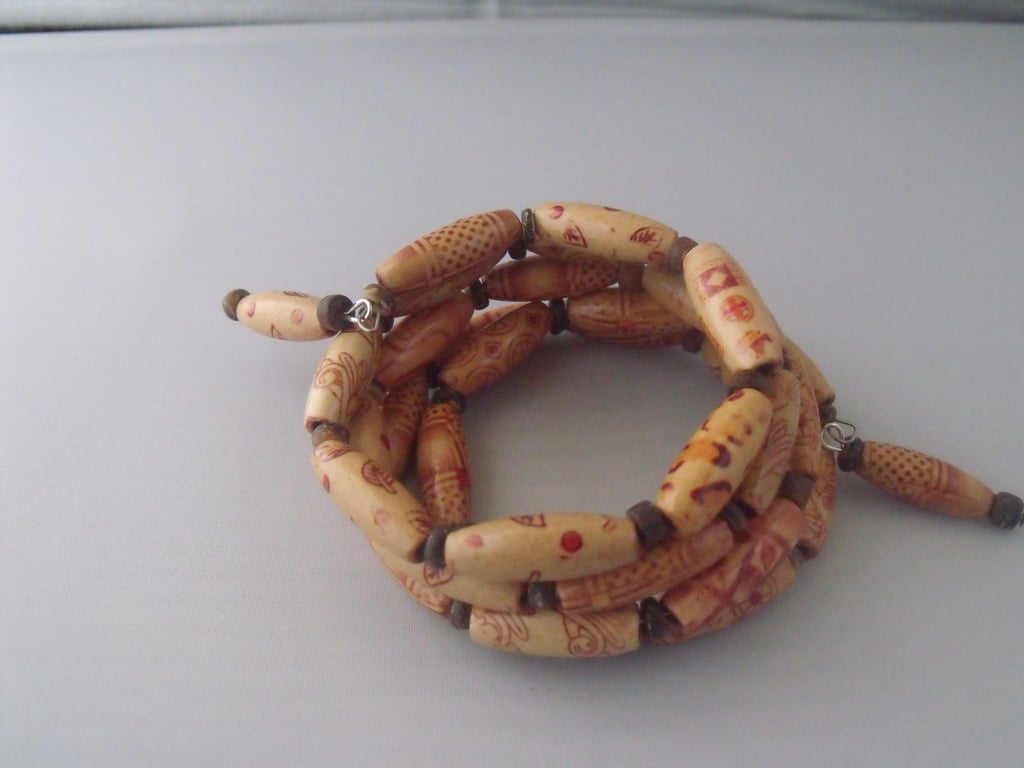 Wooden Bead Bracelet