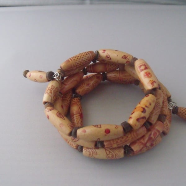 Wooden Bead Bracelet