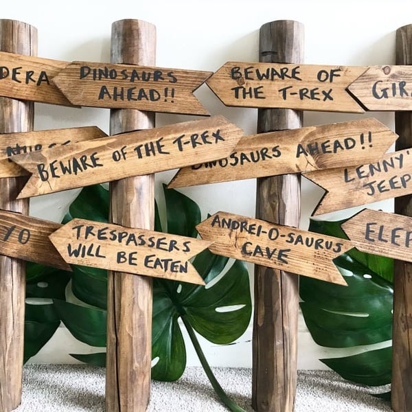 Rustic decorative signpost