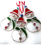 Snowman Christmas Tree Stained Glass Xmas decoration