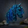 Mythical kelpie water horse Scottish folklore hanging ornament  