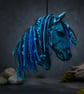 Mythical kelpie water horse Scottish folklore hanging ornament  