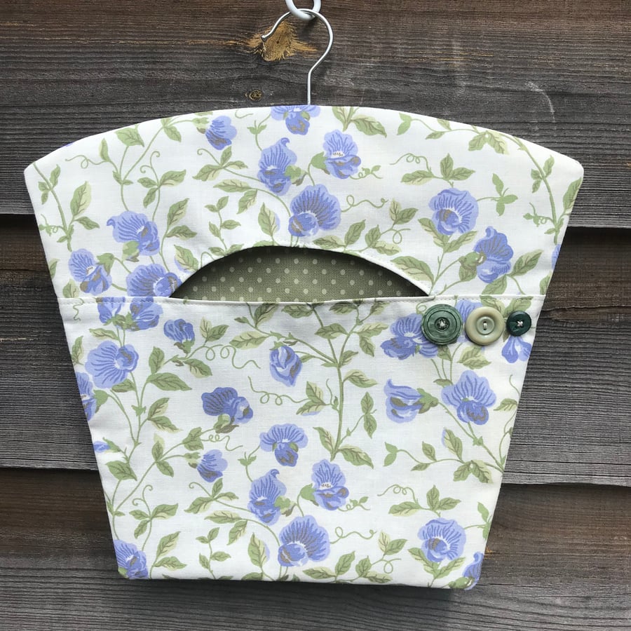 Peg bag in vintage Laura Ashley fabric