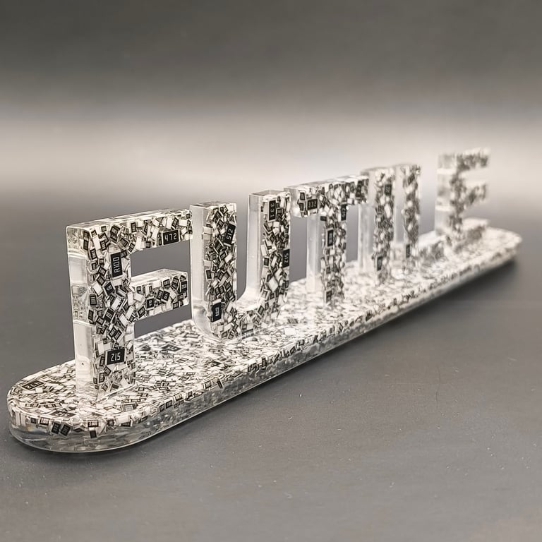 Resistance is Futile, made with Resistors (Star Trek Dr Who)