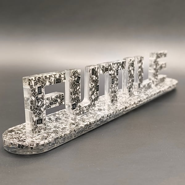 Resistance is Futile, made with Resistors (Star Trek Dr Who)