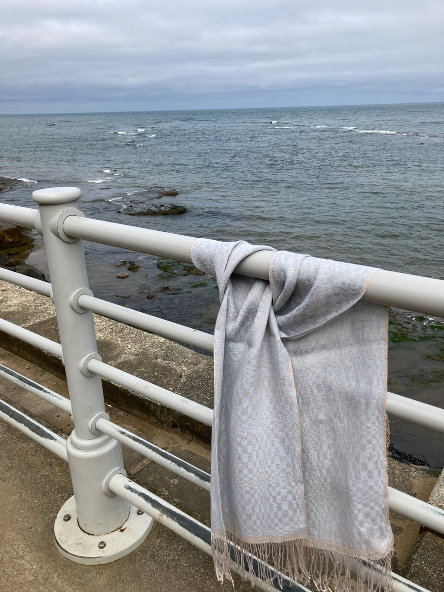 Lido Shallows Linen Handwoven Scarf