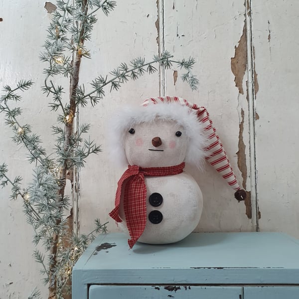 Primitive Snowman Christmas Decoration