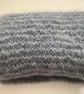  SCARF,'Atmosphere'. Alpaca, merino blend. Blue-grey. Supersoft. Lightweight.  - Image 9