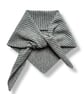 Fine stripe Triangle Scarf