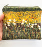 Velvet buttercup field coin purse, card holder, mobile phone bag, makeup bag. 