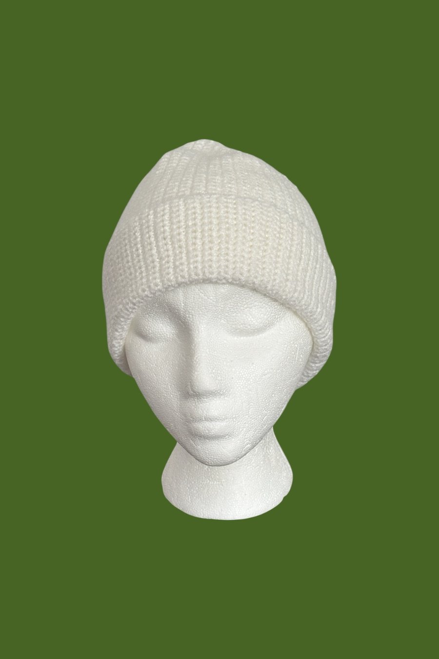 White colour Crochet Fisherman’s Hat. Unisex. One Size. Handmade.