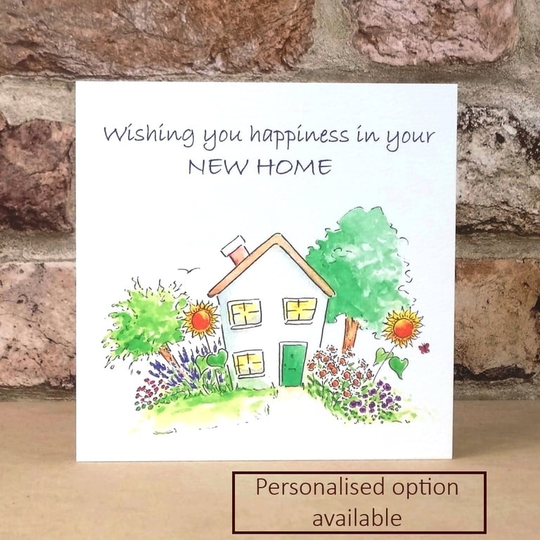 New Home Card Happy New Home - Personalised name option available