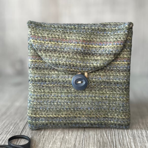 Wool Coin Purse Pouch  