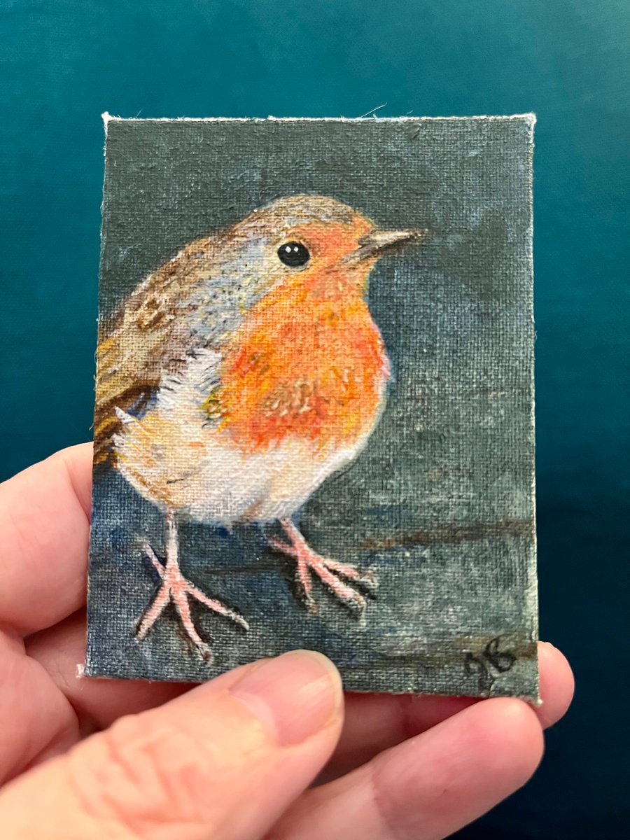 ACEO robin original painting