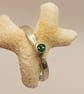 Sterling Silver Ring with 3mm Tsavorite Garnet – One of a Kind - Image 6