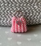 Mini crochet purse bag charm keyring