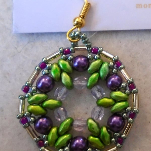 1920s-style bead earrings (customisable)