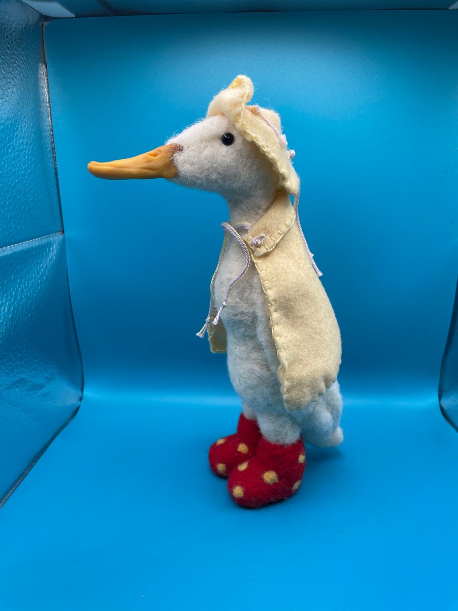 Needle felted duck