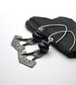 Viking hammer pewter earrings - Image 2
