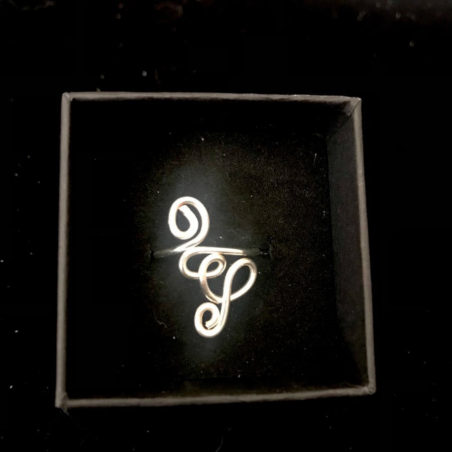 Silver ring - Adjustable - Tarnish Resistant Size K