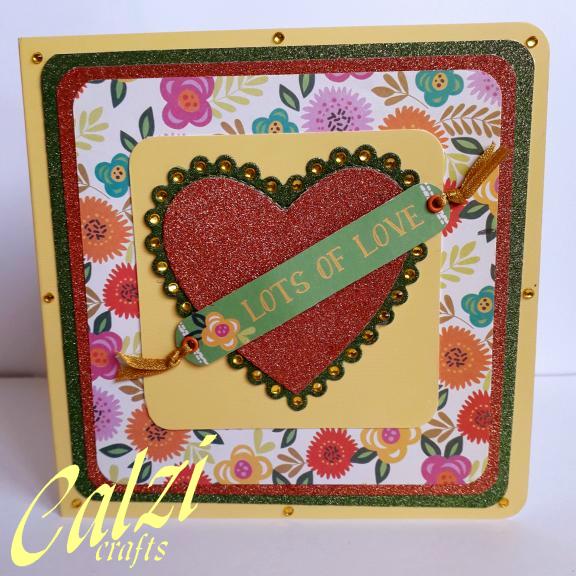 Glittery Heart Mother's Day Birthday Card