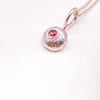 Pink Tourmaline Silver Pendant 