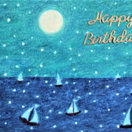 Boat Birthday Card, Sea Card, Sailing Boats Art... - Folksy