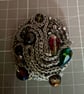 Crocheted and beaded brooch - Image 3